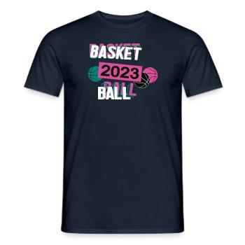 Basketball 2023 Basketballspieler Spieler Sport - Männer T-Shirt - Navy - Vorne - AI Model Male 178 light (178cm)