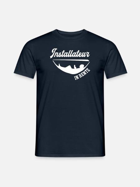 Installateur Rente Rentner Installateure Ruhestand - Männer T-Shirt - Navy