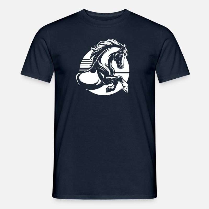 Oldenburger Pferd - Männer T-Shirt - Navy