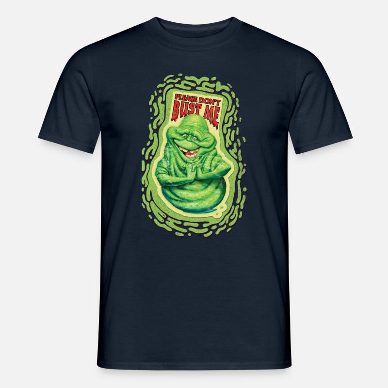 Ghostbusters Please Don't Bust Me Slimer - Männer T-Shirt - Navy