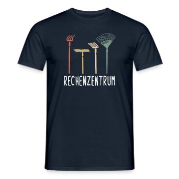 Garten - Rechenzentrum - lustiges Retro Gärtner - Männer T-Shirt - Navy - Vorne - AI Model Male 178 light (178cm)