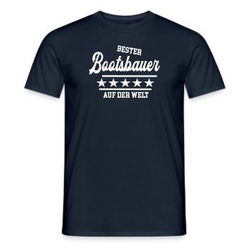 Bester Bootsbauer der Welt weltbester Meister Chef - Männer T-Shirt - Navy - Vorne - AI Model Male 178 light (178cm)