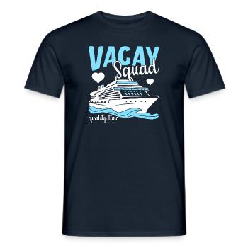 Vacay Squad Family Holidays - Men's T-Shirt - navy - Front - AI Model Male 178 light (178cm)