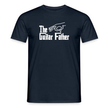 The Guitarfather Gitarre Gitarrist Papa Vater - Männer T-Shirt - Navy - Vorne - AI Model Male 178 light (178cm)
