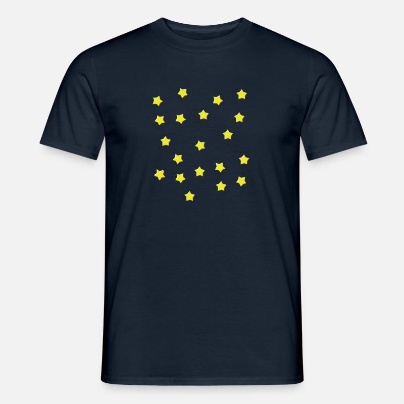 Sterne Stern Geschenk Geschenkidee - Männer T-Shirt - Navy