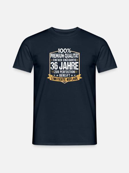 36. Geburtstag 1984 Geschenk 36 Jahre Geschenkidee - Männer T-Shirt - Navy