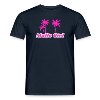 Chemise de fête Malle Girl - T-shirt homme - marine - Devant - AI Model Male 178 light (178cm)