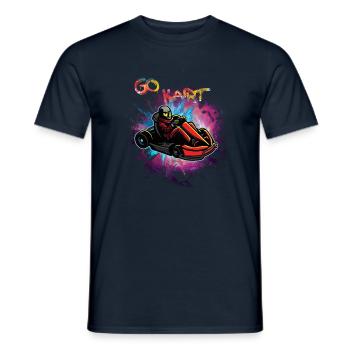 Go-Kart for racers Gift Go Kart - Men's T-Shirt - navy - Front - AI Model Male 178 light (178cm)
