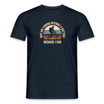 Conception de descente amusante en VTT pour les fans de VTT - T-shirt homme - marine - Devant - AI Model Male 178 light (178cm)
