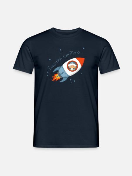 Unser Sandmännchen - Flieg mich zum Mond - Männer T-Shirt - Navy