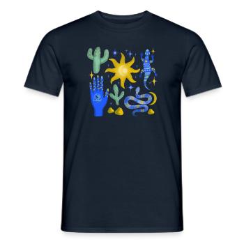 Magic Desert - Men's T-Shirt - navy - Front - AI Model Male 178 light (178cm)