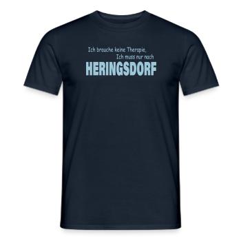 Therapie HERINGSDORF - Männer T-Shirt - Navy - Vorne - AI Model Male 178 light (178cm)