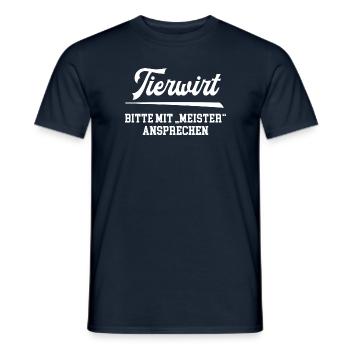 Tierwirt Meister Tierwirtmeister Tierzucht Chef - Männer T-Shirt - Navy - Vorne - AI Model Male 178 light (178cm)
