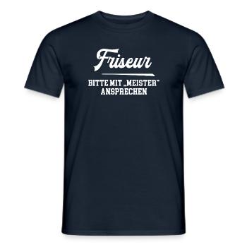 Friseur Meister Friseurmeister Frisör Chef - Männer T-Shirt - Navy - Vorne - AI Model Male 178 light (178cm)