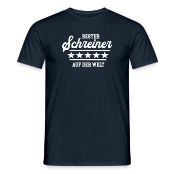 Bester Schreiner Tischler Beste Schreinerei Danke - Männer T-Shirt - Navy - Vorne - AI Model Male 178 light (178cm)