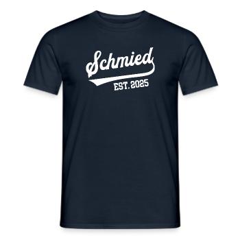 Schmied 2025 Ausbildung Beruf Schmiede Meister - Männer T-Shirt - Navy - Vorne - AI Model Male 178 light (178cm)