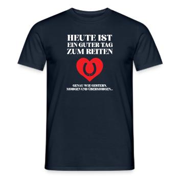 Heute Ist Ein Guter Tag Zum Reiten Pferde Reiter - Männer T-Shirt - Navy - Vorne - AI Model Male 178 light (178cm)