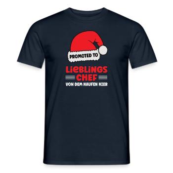 Lieblingschef Weihnachten Vorgesetzter Bester Chef - Männer T-Shirt - Navy - Vorne - AI Model Male 178 light (178cm)