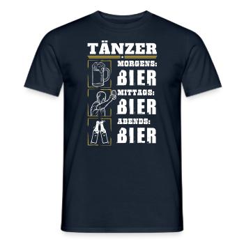 Mon quotidien en tant que danseur - T-shirt homme - marine - Devant - AI Model Male 178 light (178cm)