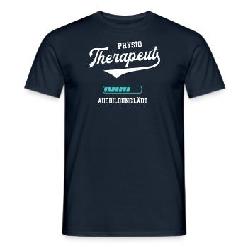 Therapeut Ausbildung Krankengymnastik Physio Azubi - Männer T-Shirt - Navy - Vorne - AI Model Male 178 light (178cm)