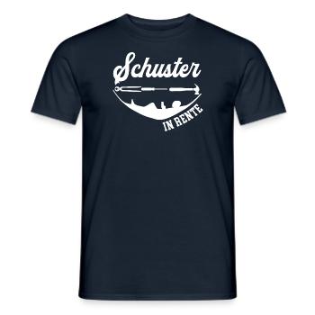 Schuster Rente Rentner Schuhmacher Ruhestand - Männer T-Shirt - Navy - Vorne - AI Model Male 178 light (178cm)