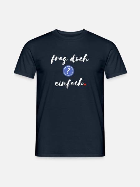 just ask - Men's T-Shirt - navy