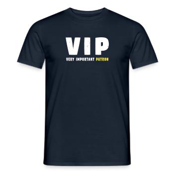 VIP Patron Chef Boss Gift Humor - Men's T-Shirt - navy - Front - AI Model Male 178 light (178cm)