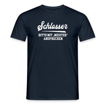 Schlosser Meister Abschluß Schlossermeister - Männer T-Shirt - Navy - Vorne - AI Model Male 178 light (178cm)