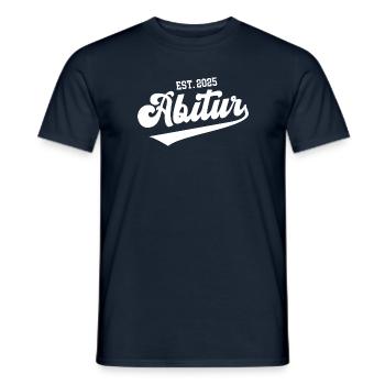 Abitur 2025 Abi Abschluß Schulabschluß Matura 25 - Männer T-Shirt - Navy - Vorne - AI Model Male 178 light (178cm)