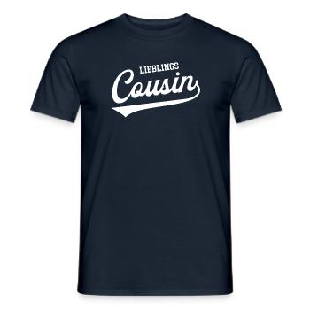 Lieblingscousin Beste Cousins Vetter Bester Cousin - Männer T-Shirt - Navy - Vorne - AI Model Male 178 light (178cm)
