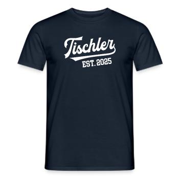 Tischler 2025 Ausbildung Prüfung Tischlerei Lehre - Männer T-Shirt - Navy - Vorne - AI Model Male 178 light (178cm)