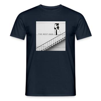 The best Dad - Männer T-Shirt - Navy - Vorne - AI Model Male 178 light (178cm)