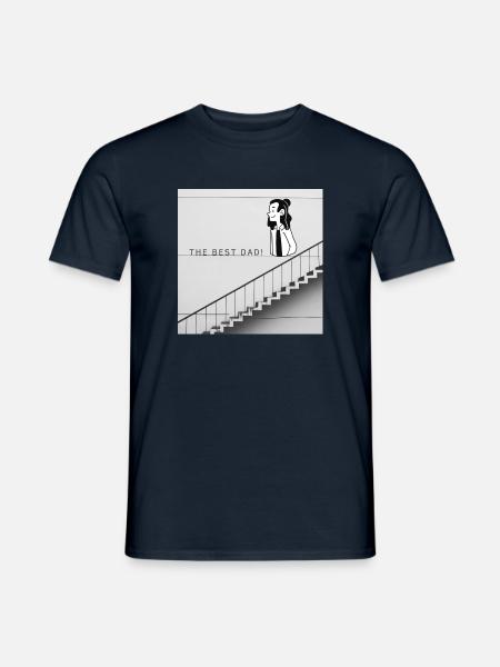 The best Dad - Männer T-Shirt - Navy