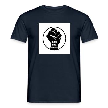 Black Life Mattters - Männer T-Shirt - Navy - Vorne - AI Model Male 178 light (178cm)