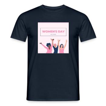 Women‘s day - Männer T-Shirt - Navy - Vorne - AI Model Male 178 light (178cm)