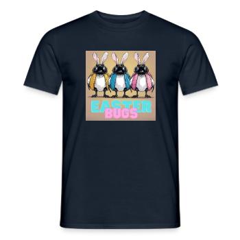 Käfertreffen zu Ostern - Männer T-Shirt - Navy - Vorne - AI Model Male 178 light (178cm)
