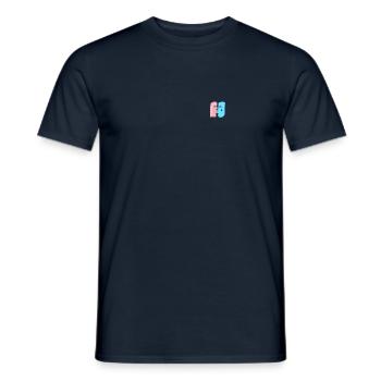 Liebende Gesichter von Angesicht zu Angesicht, ein ple ple - Männer T-Shirt - Navy - Vorne - AI Model Male 178 light (178cm)