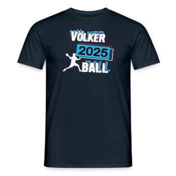 Völkerball 2025 Völkerballer Völkerballspieler - Männer T-Shirt - Navy - Vorne - AI Model Male 178 light (178cm)