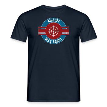 Airsoft Was Sonst Airsofter Team Mannschaft - Männer T-Shirt - Navy - Vorne - AI Model Male 178 light (178cm)