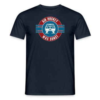Air Hockey Team Mannschaft Spieler Spiel Airhockey - Männer T-Shirt - Navy - Vorne - AI Model Male 178 light (178cm)