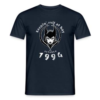 30. Geburtstag Tenir le mal à distance depuis 10/1994 - T-shirt homme - marine - Devant - AI Model Male 178 light (178cm)