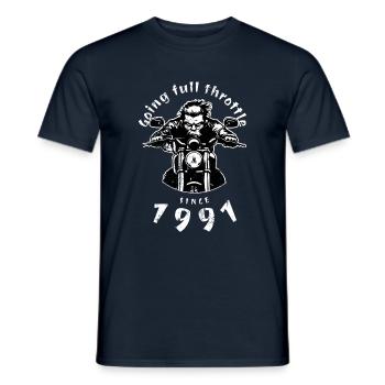 33. Geburtstag Plein régime depuis 1991 - T-shirt homme - marine - Devant - AI Model Male 178 light (178cm)