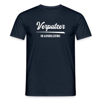 Verputzer Ausbildung Verputzerazubi Lehre Azubi - Männer T-Shirt - Navy - Vorne - AI Model Male 178 light (178cm)