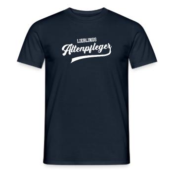 Altenpfleger Lieblingspfleger bester Pfleger - Männer T-Shirt - Navy - Vorne - AI Model Male 178 light (178cm)