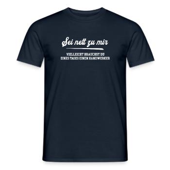 Handwerker Geburtstag Heimwerker Beruf Handwerk - Männer T-Shirt - Navy - Vorne - AI Model Male 178 light (178cm)