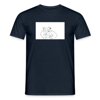 File important - T-shirt homme - marine - Devant - AI Model Male 178 light (178cm)