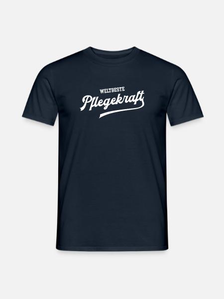 Weltbeste Pflegekraft bester Pfleger beste Pflege - Männer T-Shirt - Navy