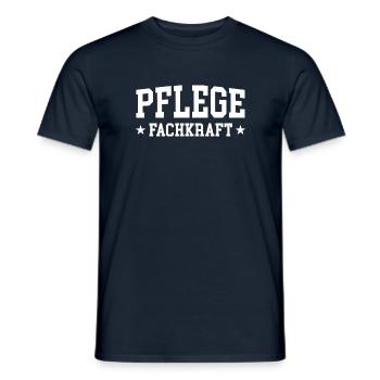 Pflege Fachmann Pflegefachmann Pflegefachkraft - Männer T-Shirt - Navy - Vorne - AI Model Male 178 light (178cm)