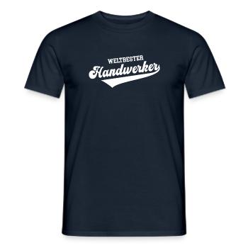 Bester Handwerker der Welt weltbester Handwerk - Männer T-Shirt - Navy - Vorne - AI Model Male 178 light (178cm)