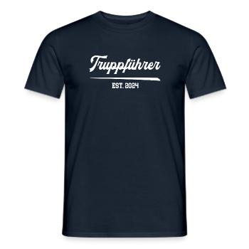 Truppführer 2024 Feuerwehrmann Feuerwehr Truppe - Männer T-Shirt - Navy - Vorne - AI Model Male 178 light (178cm)